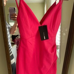 Hot pink Fashion Nova mini dress